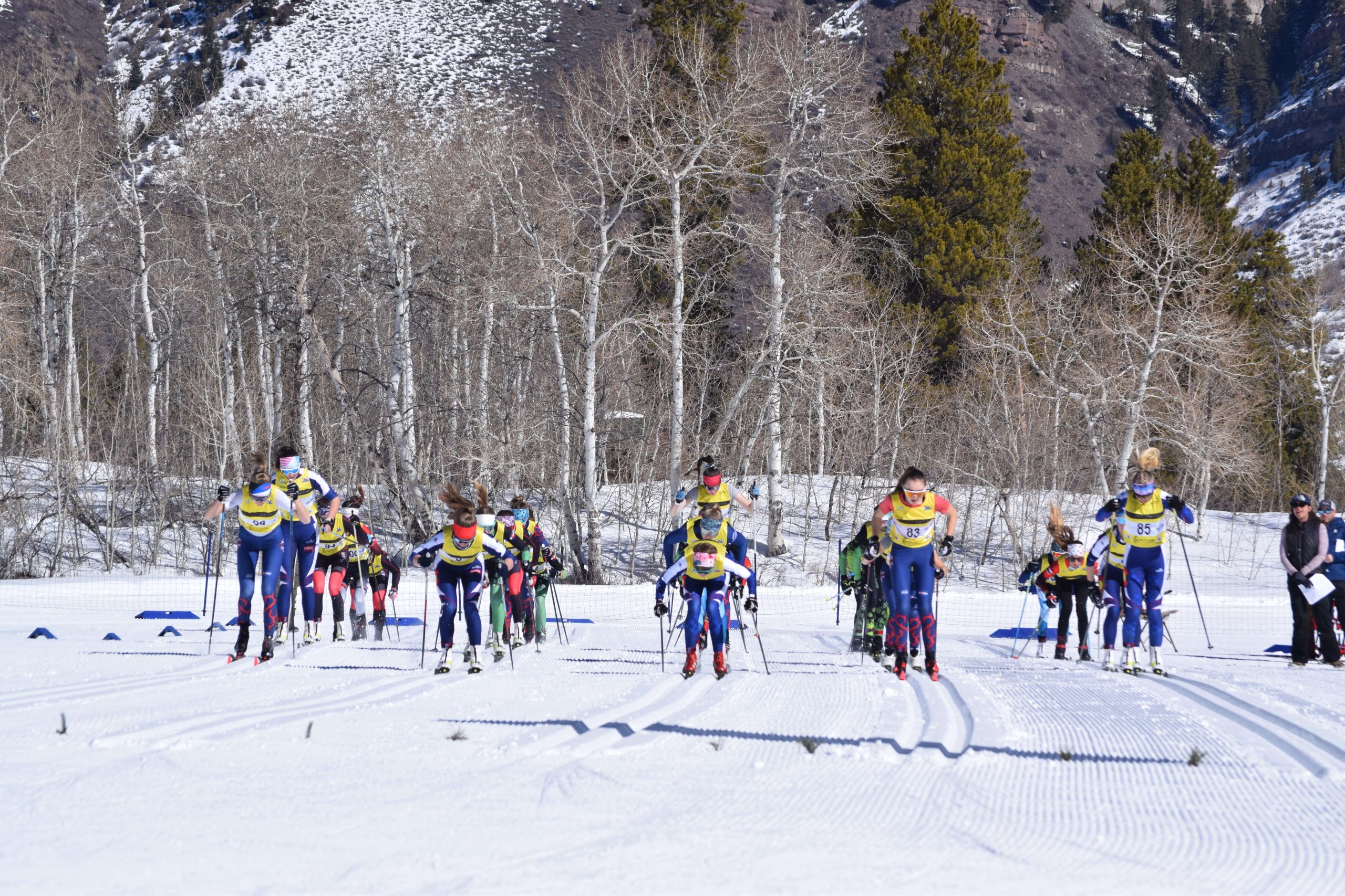SSCV skis with speed at Rocky Mountain Nordic Junior National Qualifiers at Maloit Park