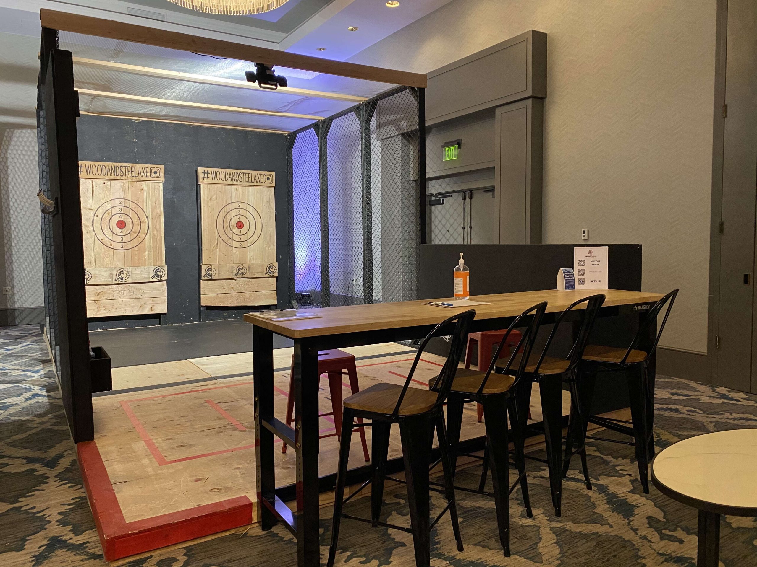 Throw axes in a fancy ballroom this winter at the Grand Hyatt Vail
