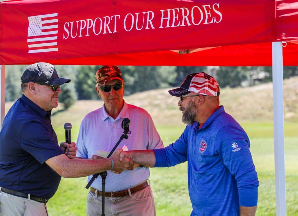 Veterans honored with generous gifts at Patriot Day Golf Tournament