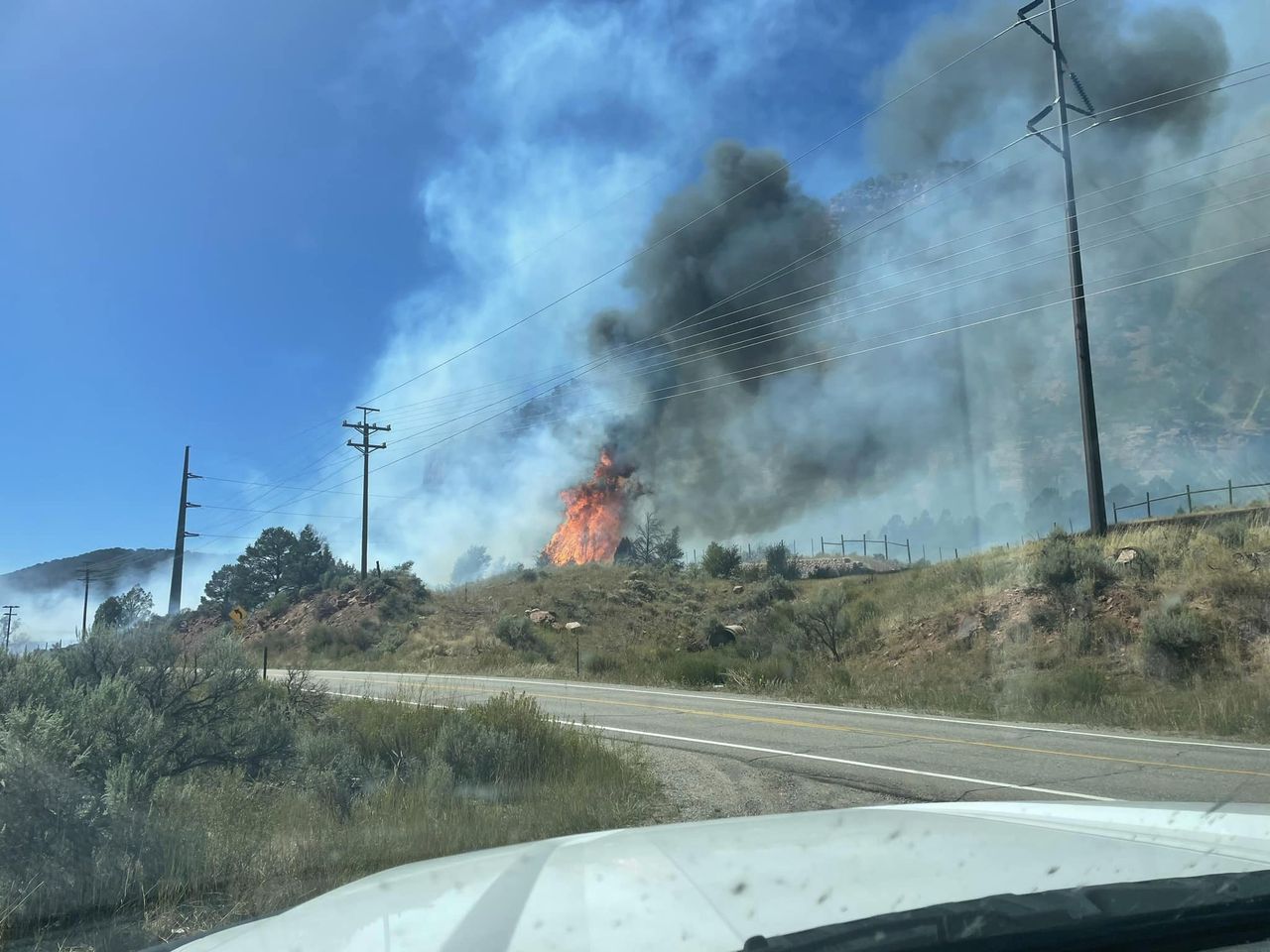 UPDATE I70 open in both directions after fire near Wolcott snarls