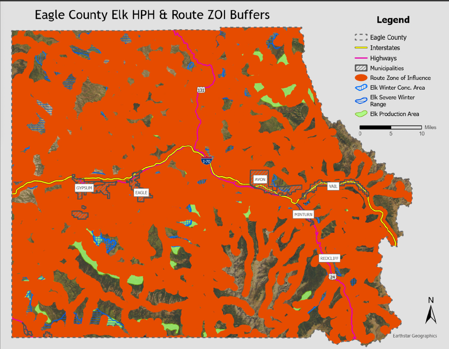 How can Eagle County save its declining elk population?
