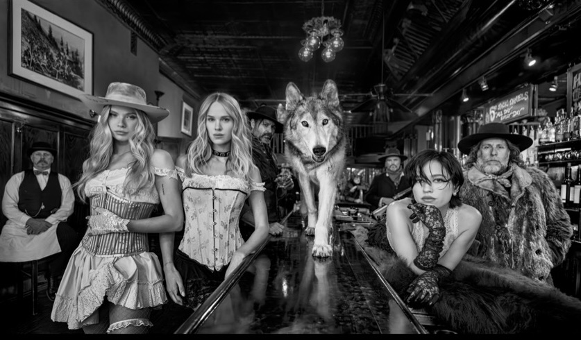 "Untamed," by David Yarrow, archival pigment print, large (framed): 71" x 113", standard (framed): 52" x 80", edition of 12, Relévant Galleries, Singleton Gallery and C. Anthony Gallery.