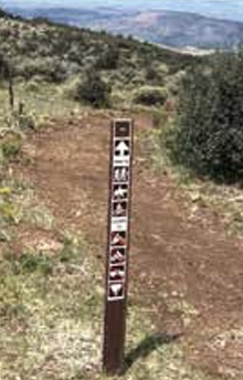 Third Gulch / LOV Connection trail near Eagle, Colorado