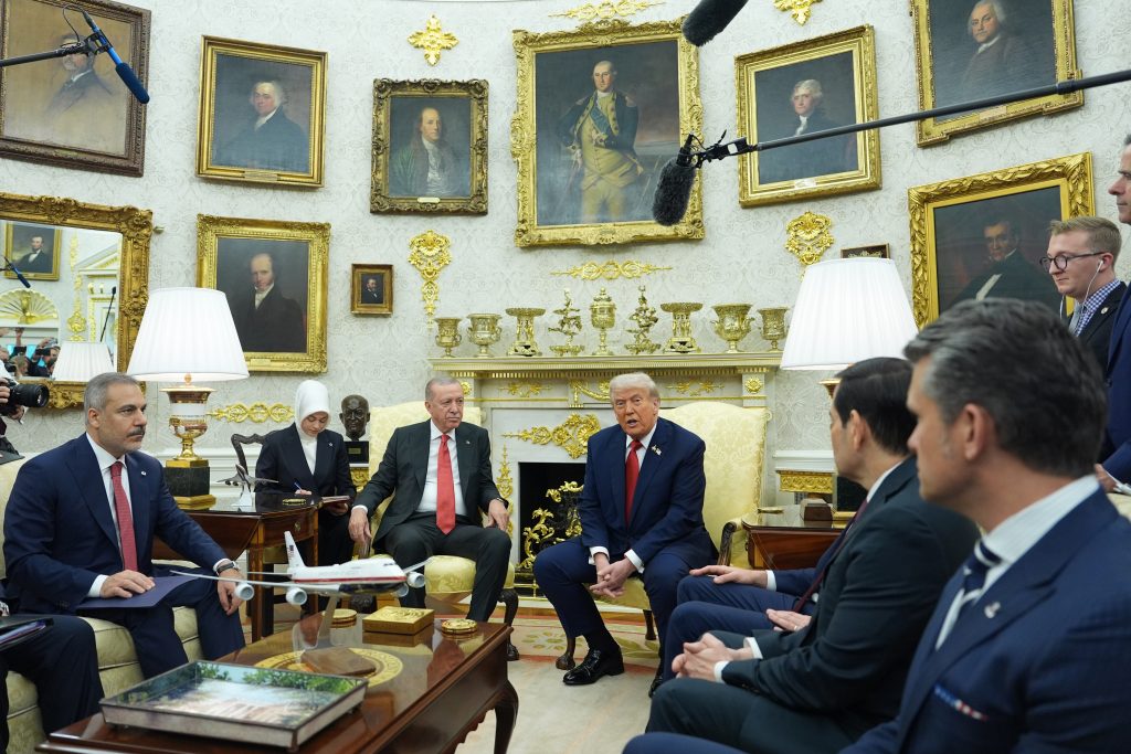 Trump hosts Turkey’s Erdogan as the US considers lifting a ban on F-35 sales to the NATO ally