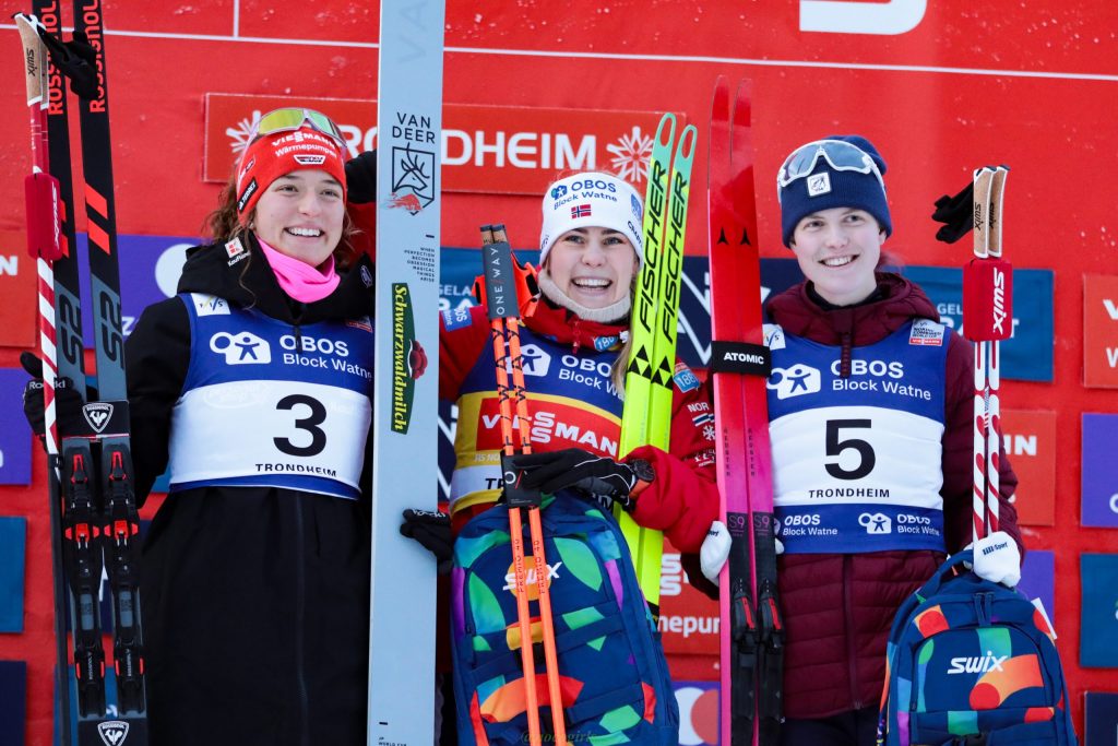 Alexa Brabec končala petletno sušo ZDA na stopničkah svetovnega pokala v nordijski kombinaciji v Trondheimu