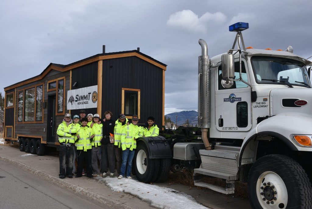 Developer buys Summit High School students’ second tiny home built during construction class