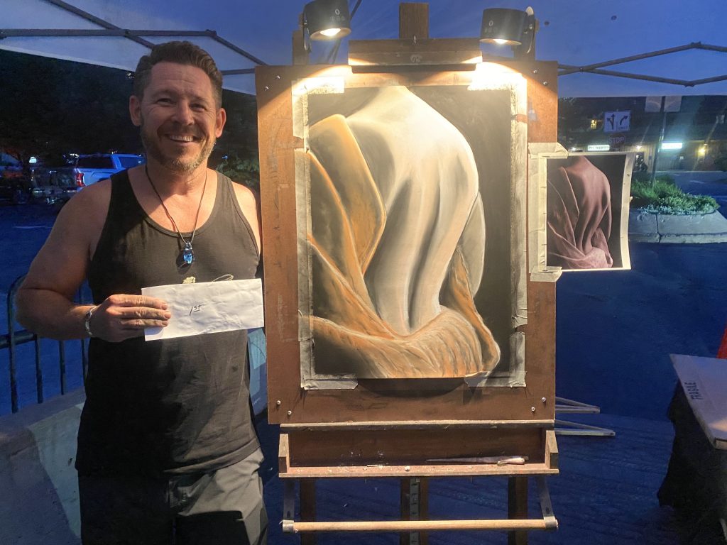 Gypsum artist Dennis McMahon wins annual Riverwalk art battle