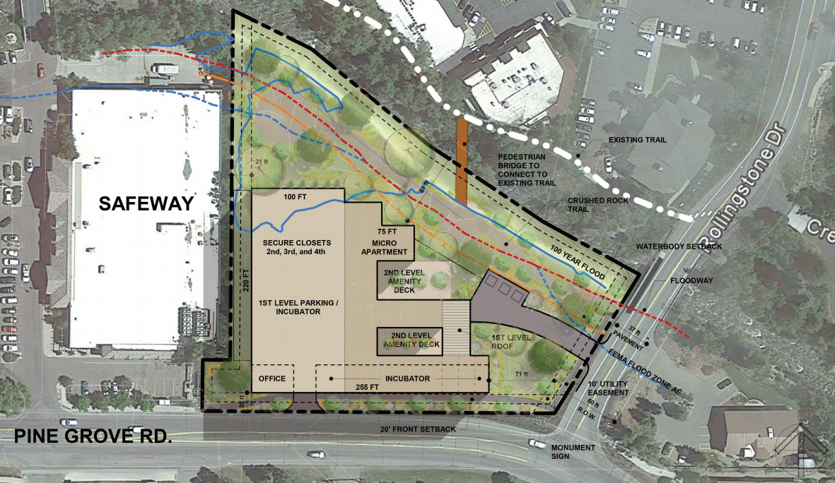 Mixeduse microapartment project files preapplication with Steamboat