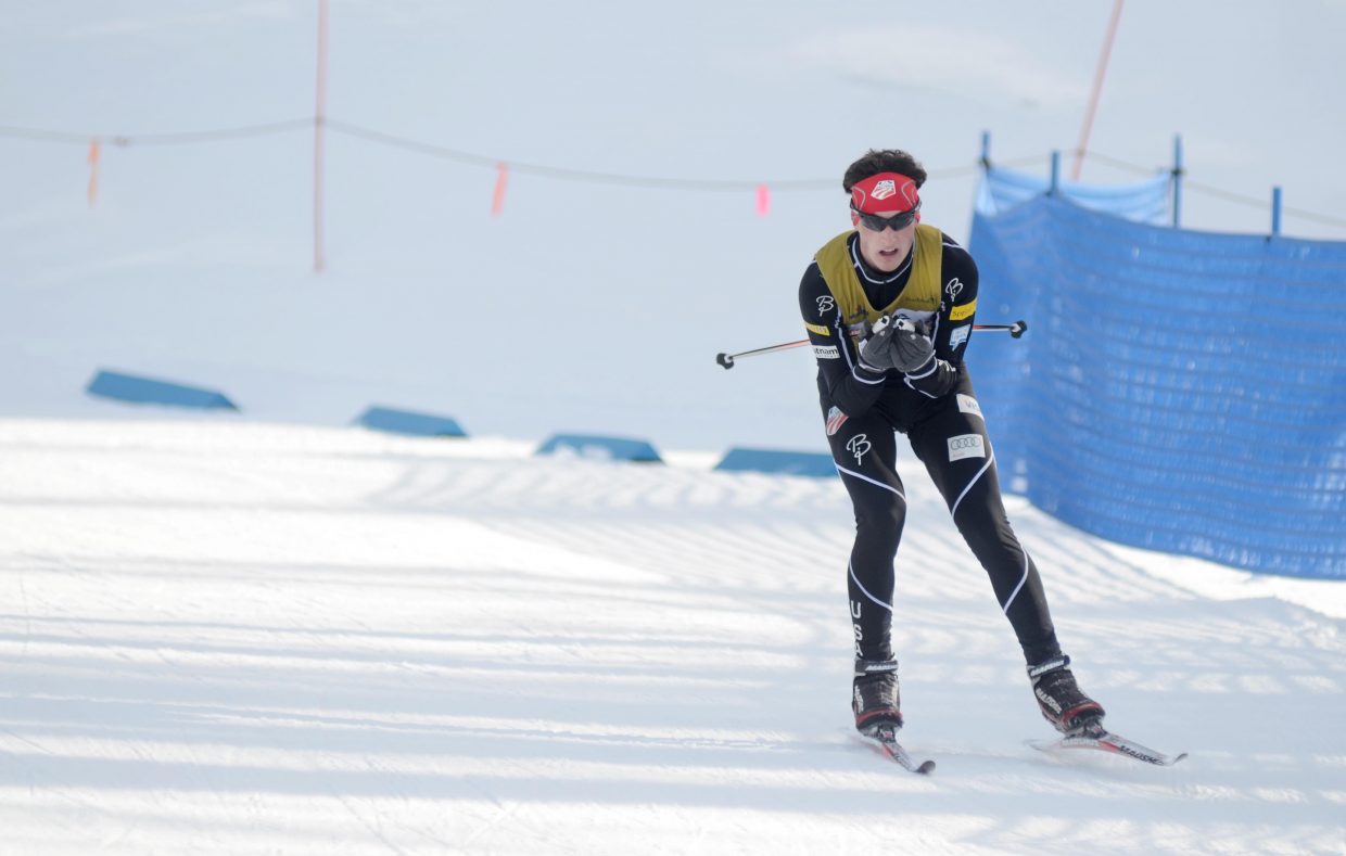 Rocky Mountain Division's Grant Andrews took silver in the U18 men's Nordic combined competition.