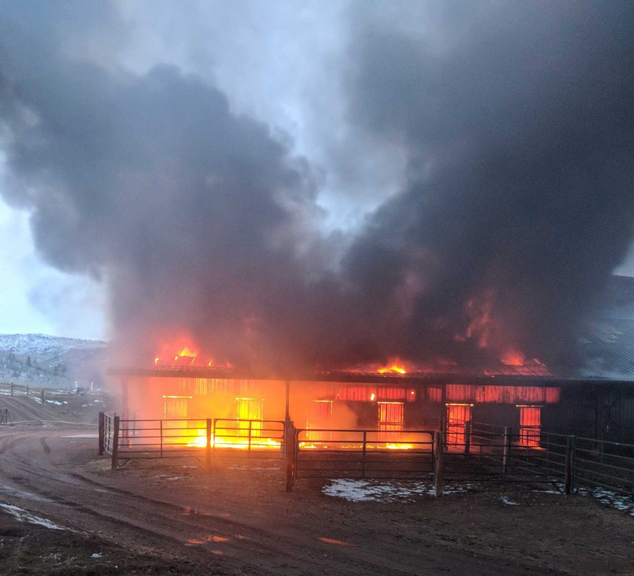 Firefighters put out barn fire near Phippsburg