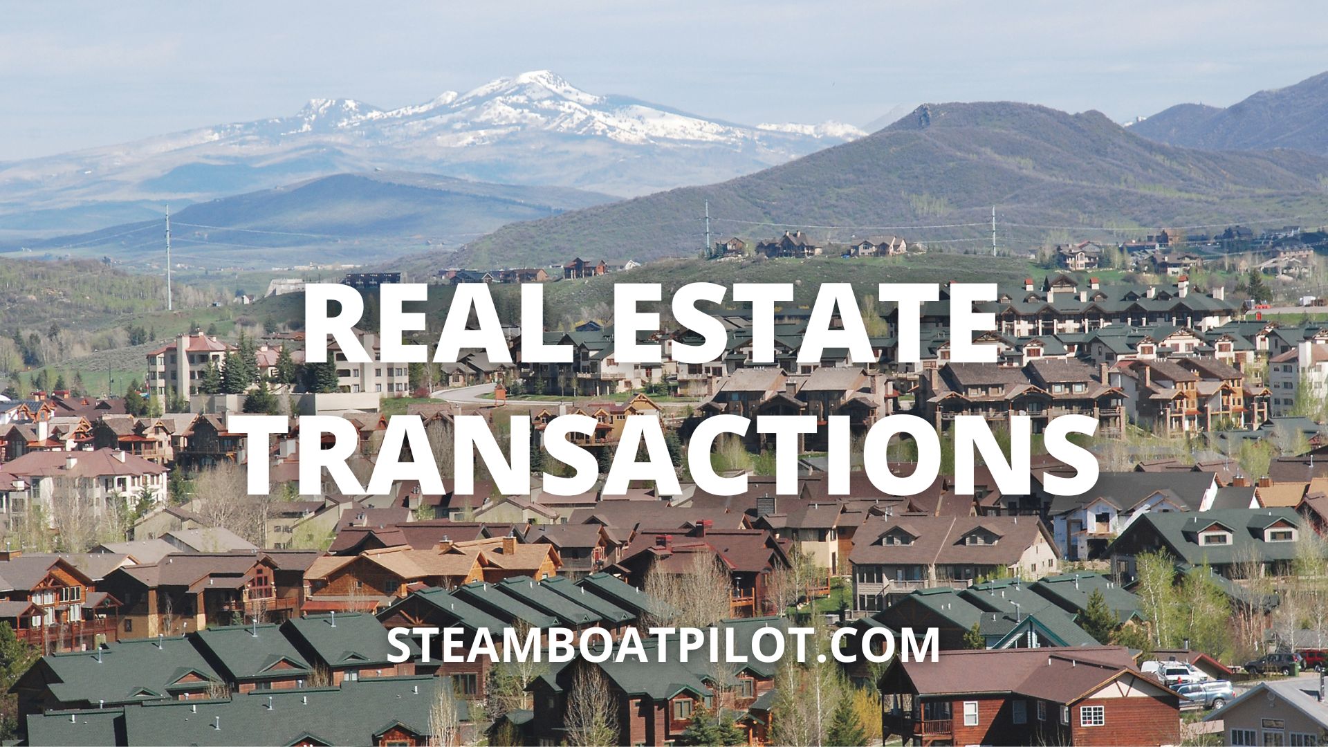Real estate transactions