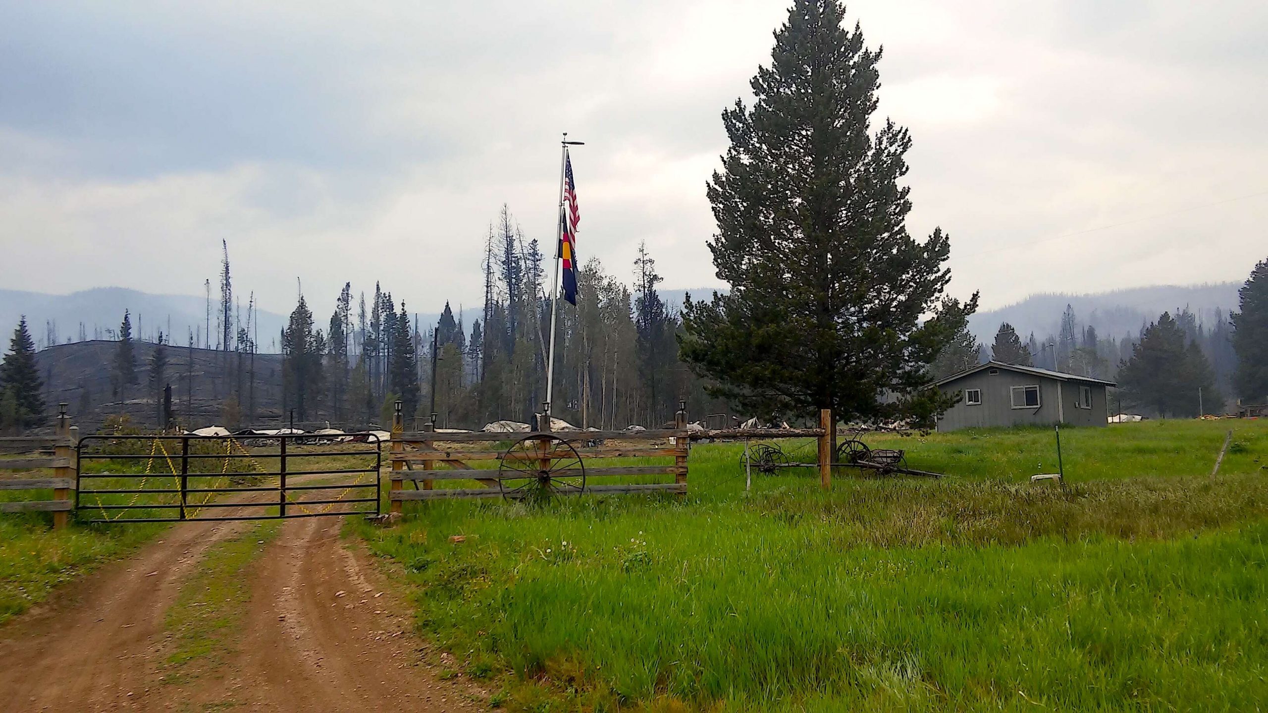 Muddy Slide Fire claims trailers, cabin on Lynx Pass Ranch; now at