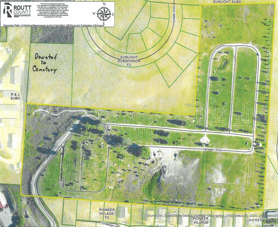 Donated acre adjacent to Steamboat Cemetery creates a buffer from
