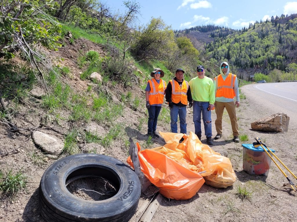 Cleanup volunteers pick up 3 large dump trucks worth of trash