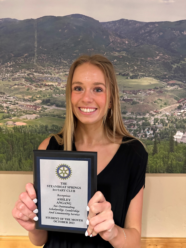 Steamboat Rotary Club names student of the month for October