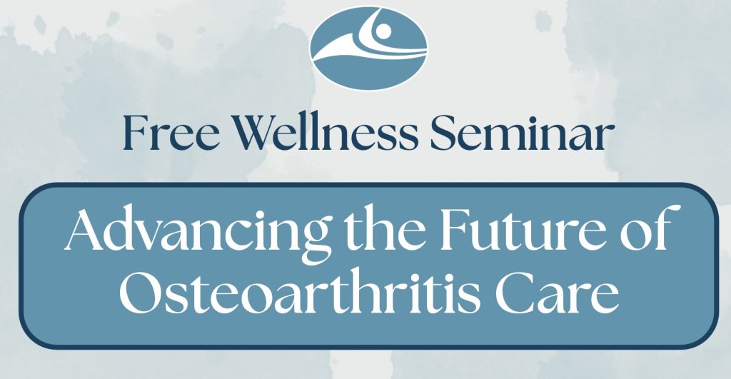 Free community talk on osteoarthritis care, joint health