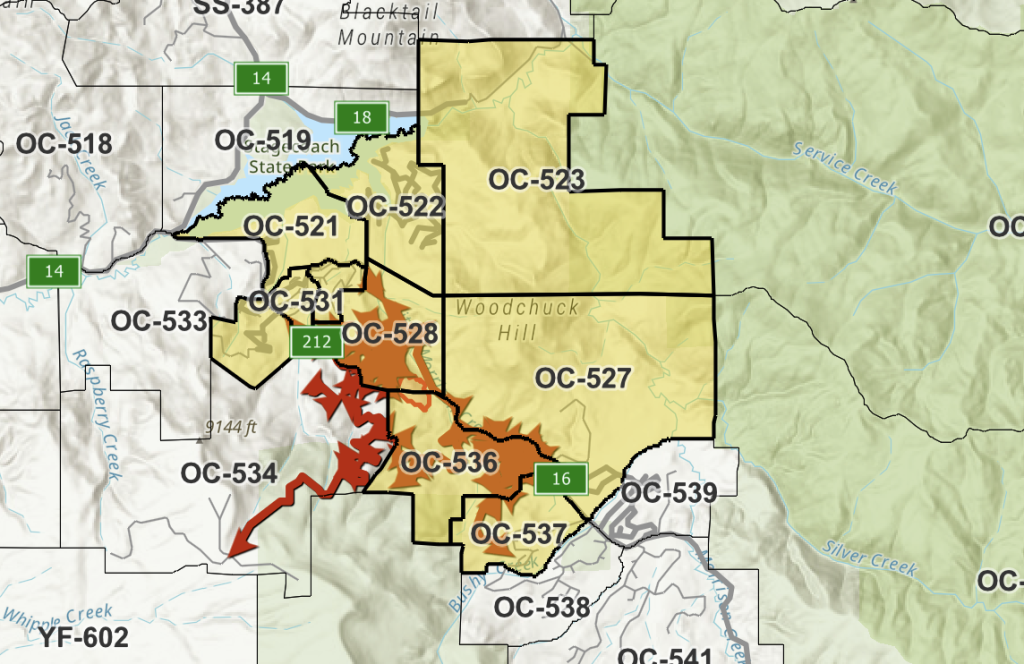 Wednesday update: Green Ridge Fire 45% contained. All evacuated zones returned to pre-evacuation status