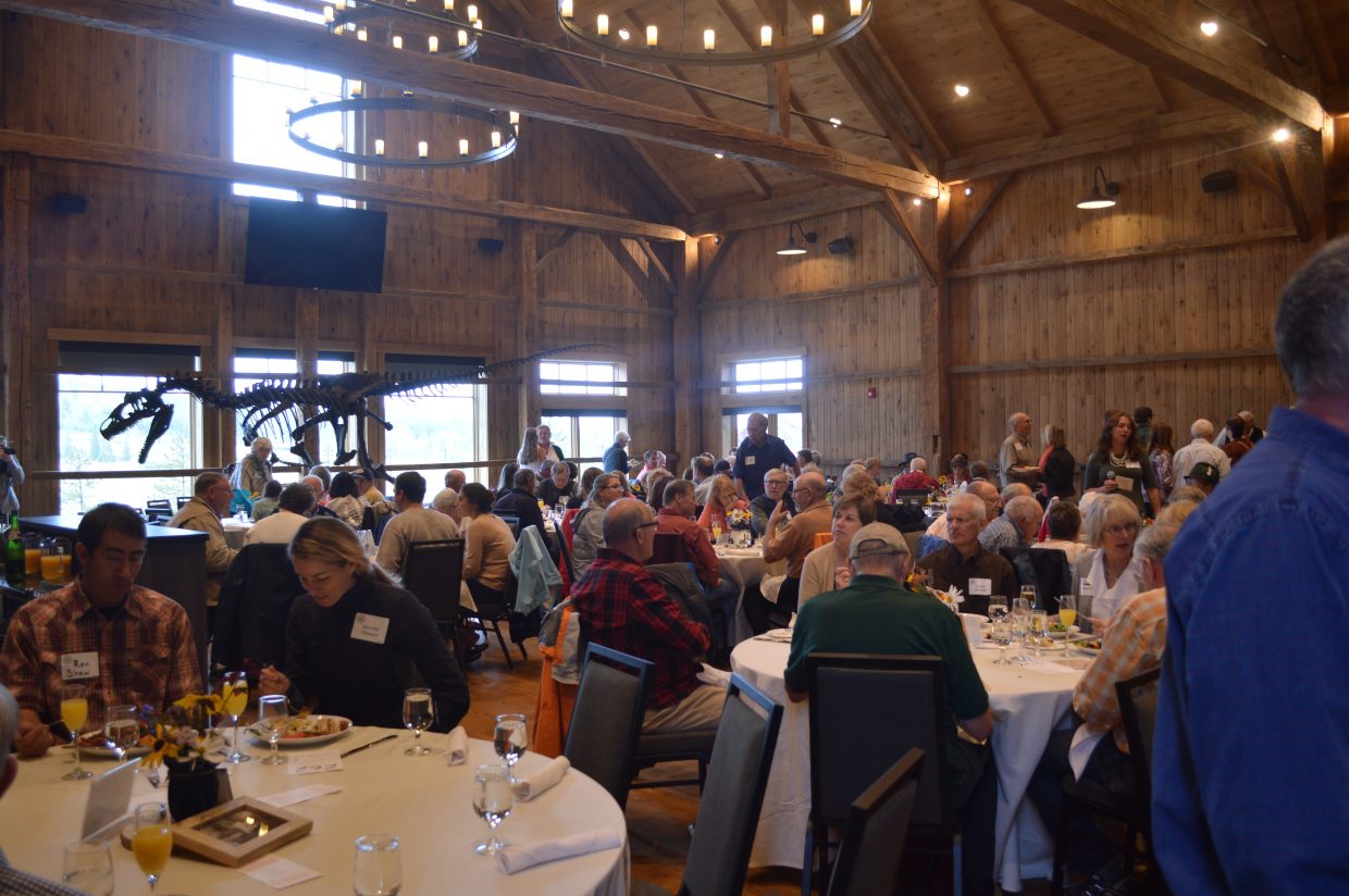 This year's event was different from previous years because it wasn't held at a historic site, but at the Headwaters Center in Fraser. About 240 guests attended.