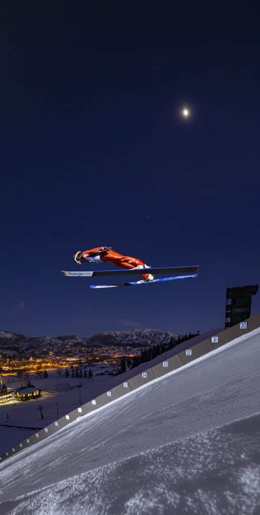 SOSI commissioned Noah Wetzel, a local award winning photographer, to take a picture of local ski jumper Annika Belshaw soaring through the air off the Howelsen ski jump at night. This picture will be 30 feet tall and will be seen as you walk up the staircase into the SOSI office.
