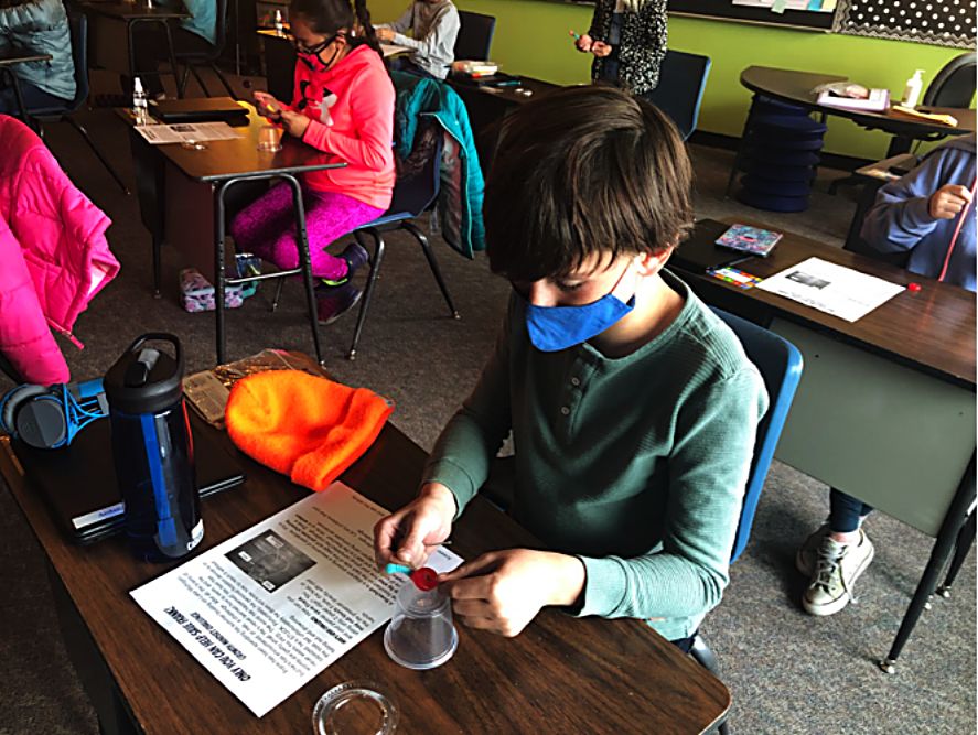 Fifth-graders at Fraser Valley saved “Frank” on Tuesday during a growth mindset activity that involved rescuing a gummy worm before eating him.