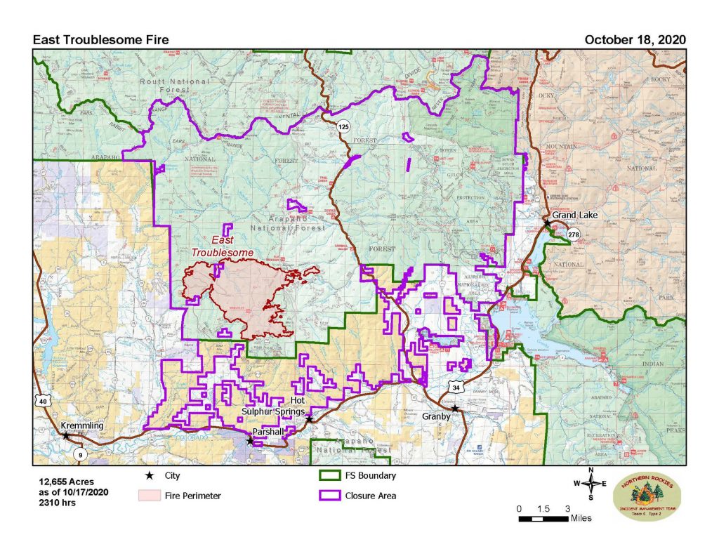 East Troublesome Fire evacuations remain in place as blaze moves toward ...