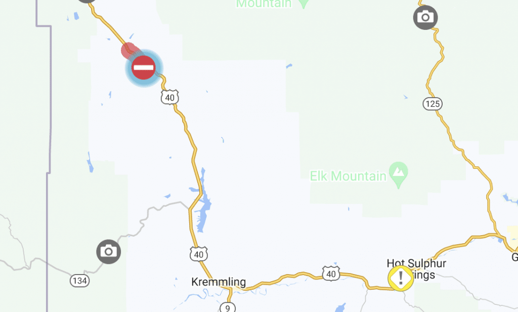 Fire closes US 40 west of Kremmling