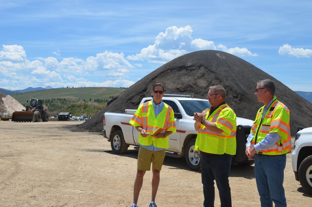 CDOT visits Granby gravel pit to kick off U.S. Highway 40 paving ...