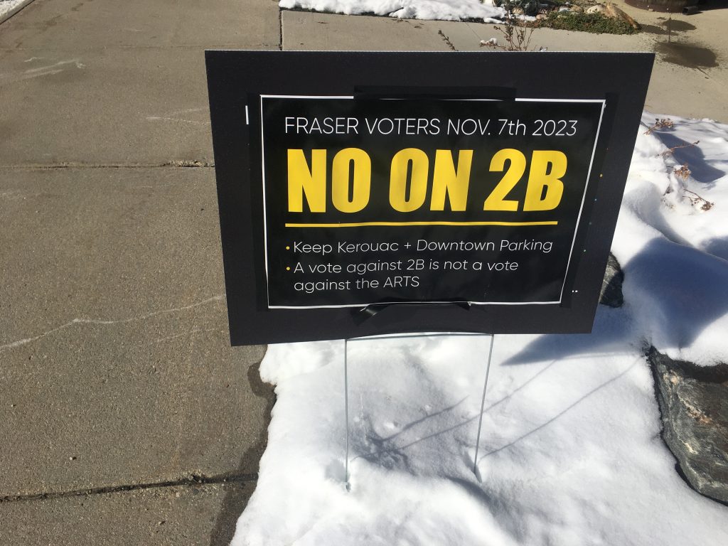 OPINION Town of Fraser Ballot Question 2B Why we are voting no