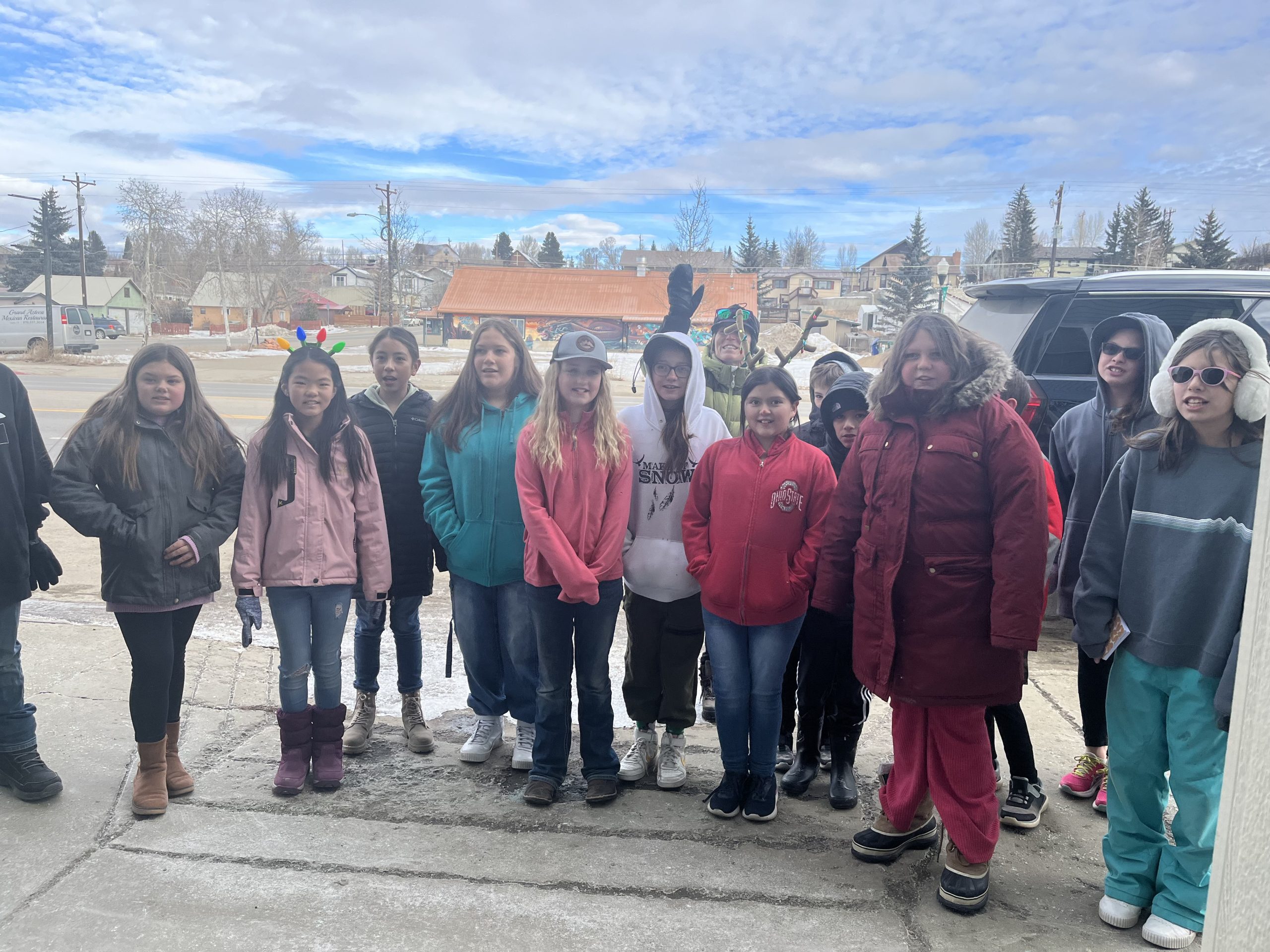 Photos Granby Elementary School carolers spread cheer to the community