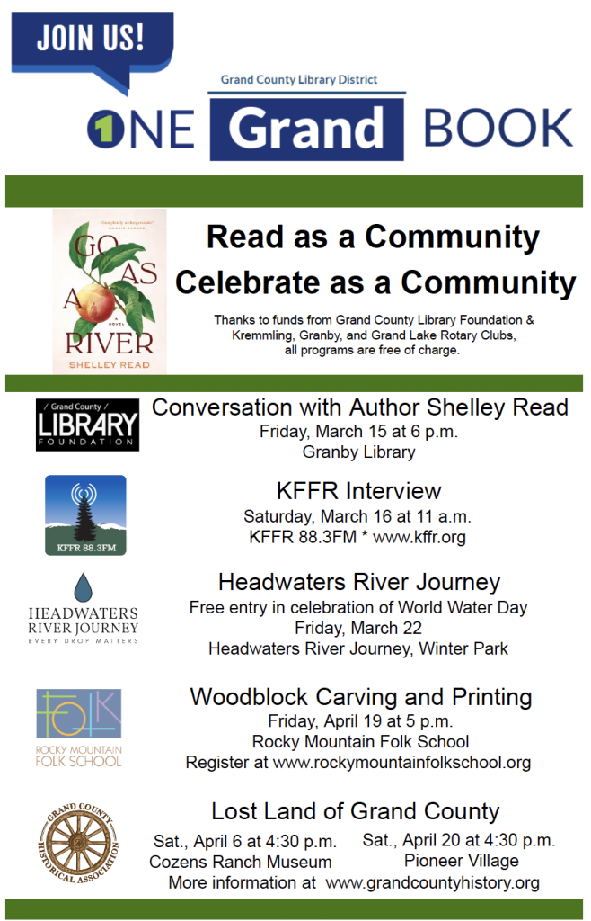 Library corner Meet author Shelley Read at the Granby Library this