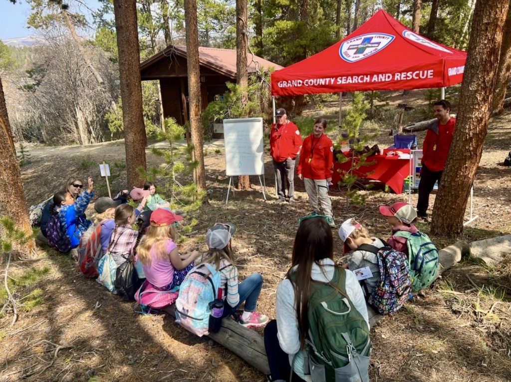 Grand County second graders enjoy an educational day at Point Park in Grand Lake