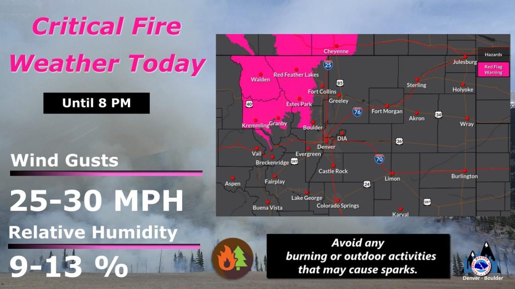 Grand County under Red Flag Warning as Alexander Mountain Fire grows ...