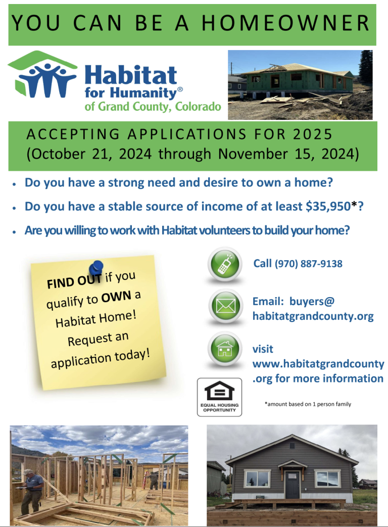 Applications open for Habitat for Humanity homes | SkyHiNews.com