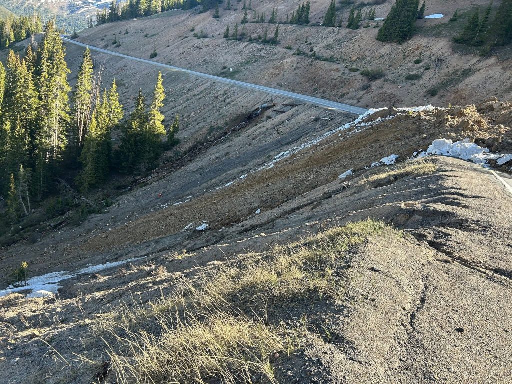 Loveland Pass closed due to 100-foot wide mountain slide