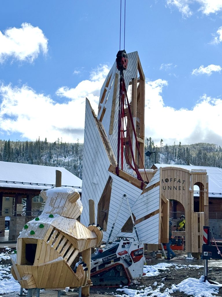 Hideaway Park playground construction makes progress