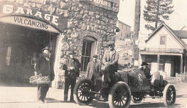 The Stone Garage tended to motorists crossing the Sierra on the Lincoln Highway. Though this ride was a 