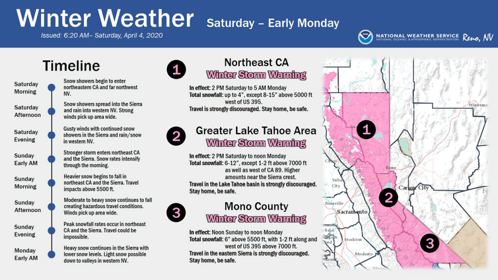 Weather service issues winter storm warning | SierraSun.com