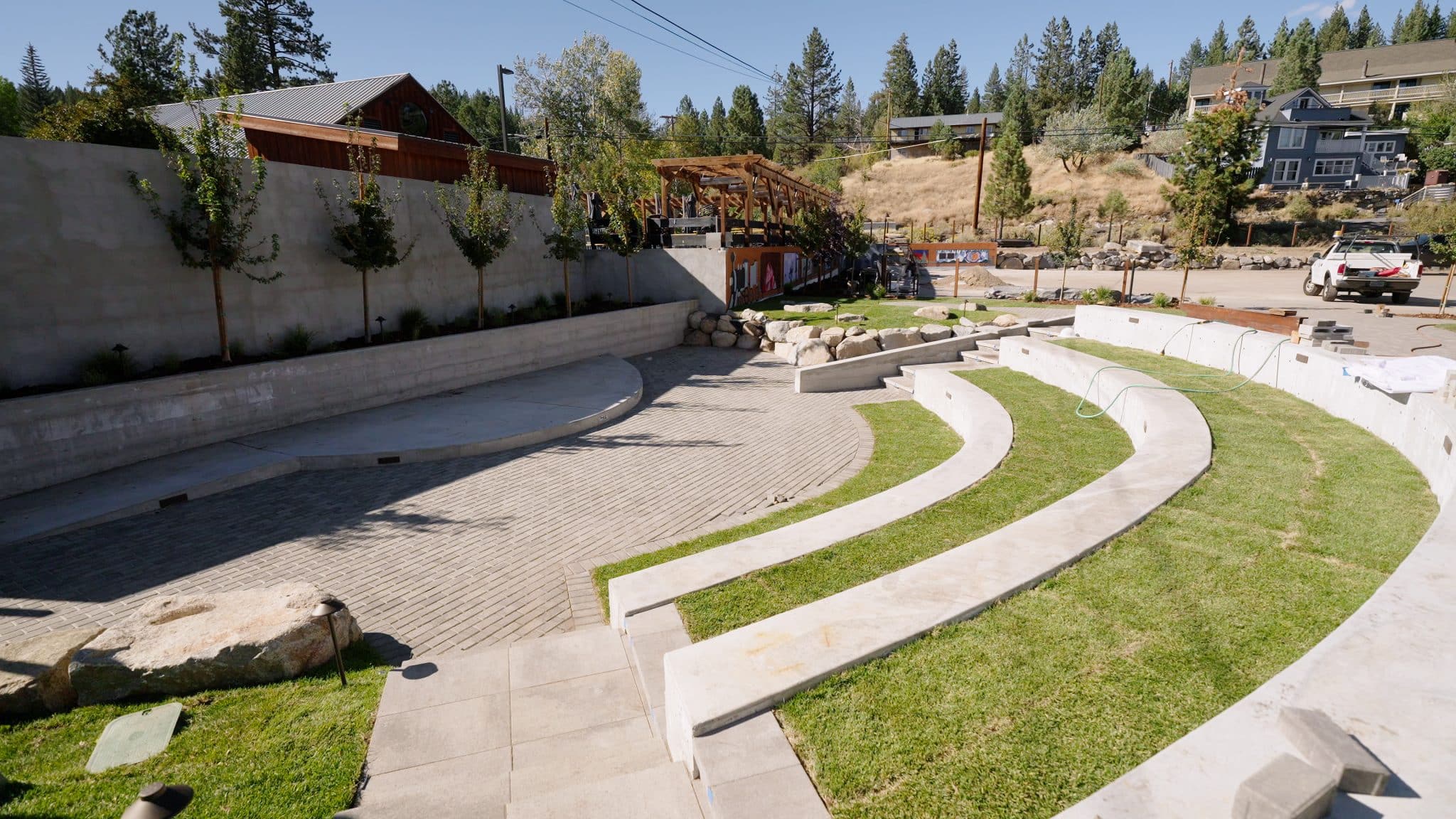 Ribbon cutting set for new downtown park