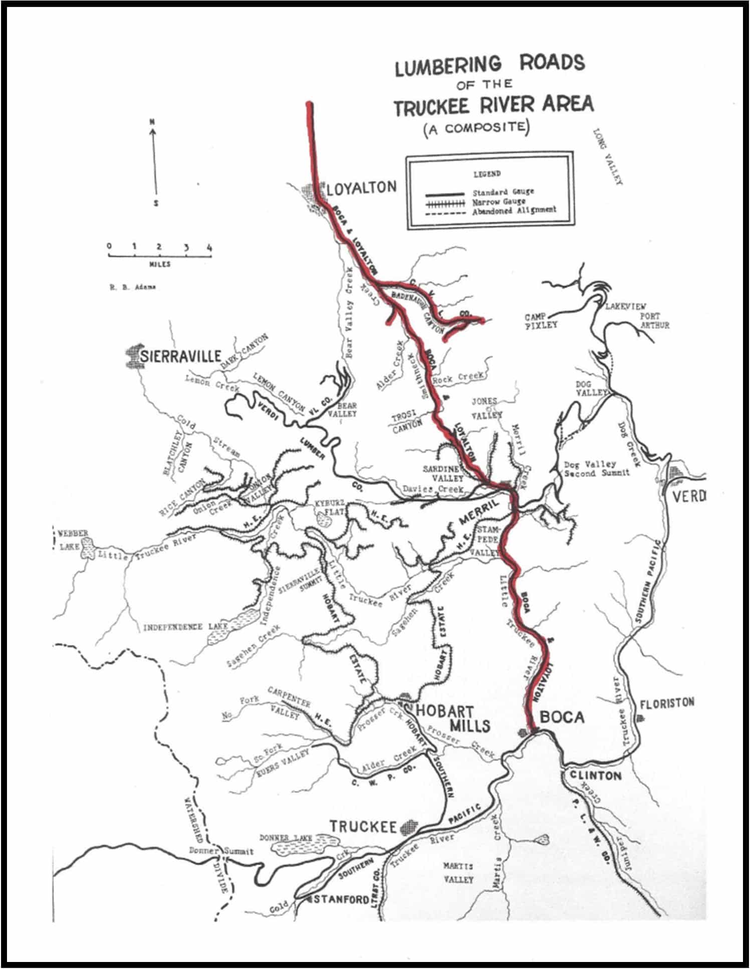 History Boca and Loyalton Railroad triggered rapid development