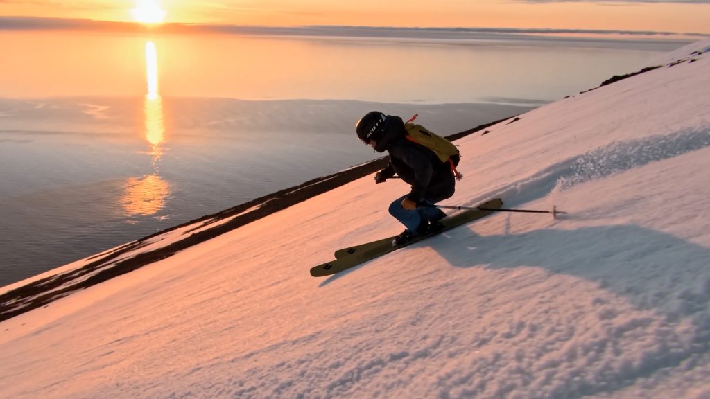 Alpenglow Sports Winter Speaker Series with skiing icon Mike Hattrup