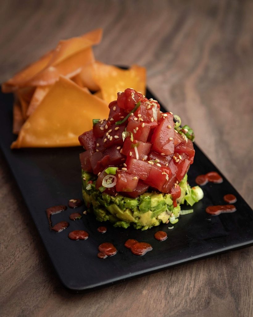 Cocktail Corner's Ahi Tuna Poke dish.