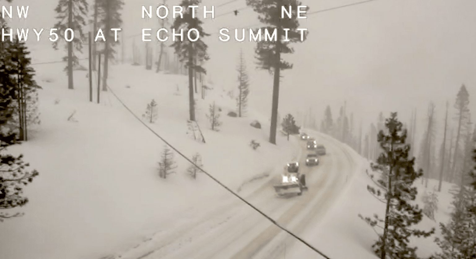 Chain controls in effect with snow dumping at Lake Tahoe; Travel
