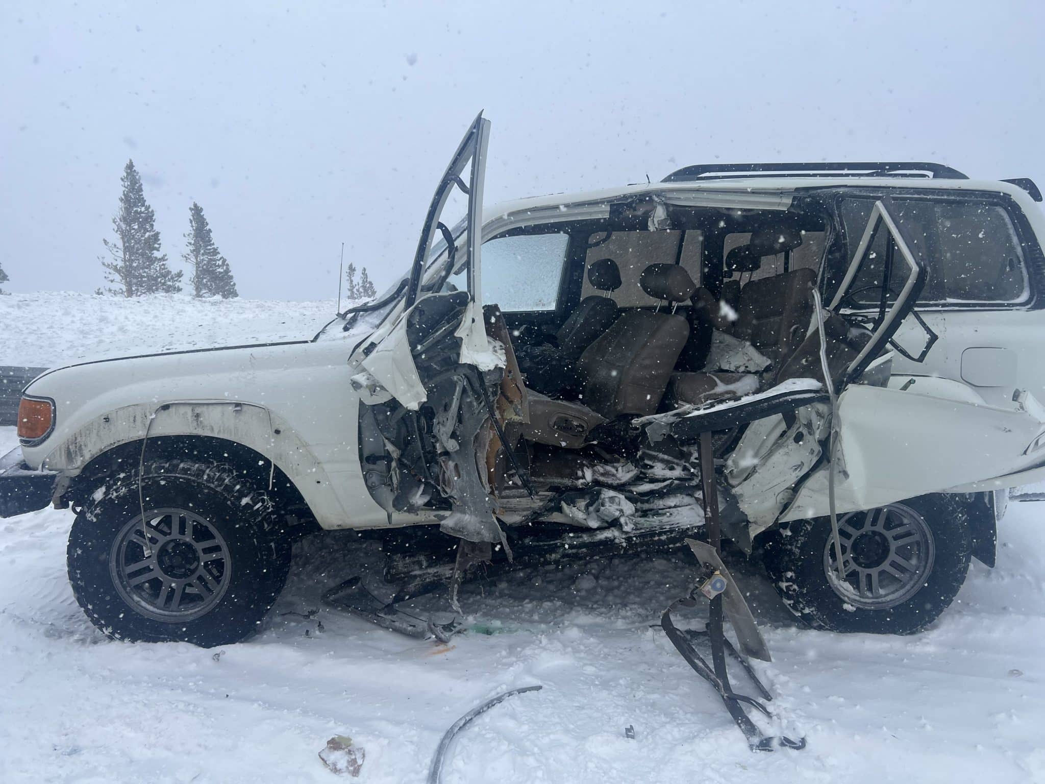 Serious injuries caused from vehicle vs. snowplow on Mount Rose Highway
