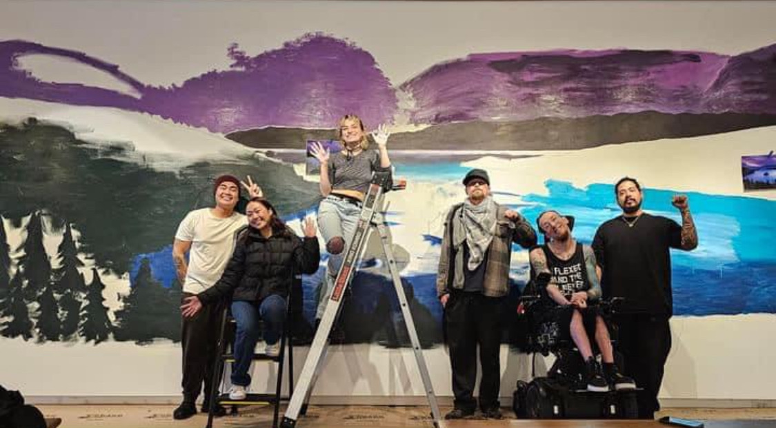 Connor Talbot Reno ‘Never give up’ Reno man with Cerebral Palsy paints Emerald Bay, 35’x10 ...