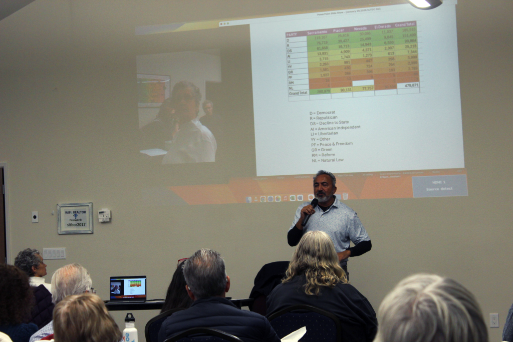 Ami Bera speaks to South Tahoe Democrats in District 3 race