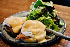 EAT This Week: Sage Leaf’s Braised Bacon Eggs Benedict